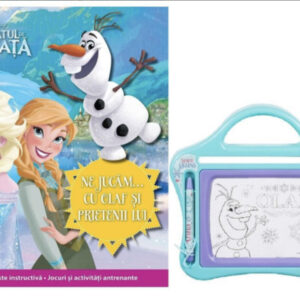 Set carte Regatul de gheață. Ne jucam cu Olaf și prietenii lui + jucărie (Frozen Small Magnetic Scribbler)