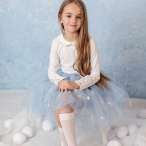 Fustita cu luminite Frozen, Albastru